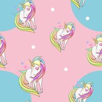 Unicorn seamless pattern graphic design vector