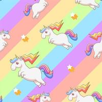 unicorn seamless pattern graphic design vector