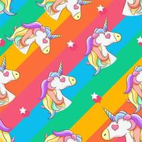 Unicorn seamless pattern graphic design vector