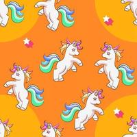 Unicorn seamless pattern graphic design vector