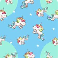 Unicorn seamless pattern graphic design vector