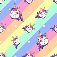 Unicorn seamless pattern graphic design vector