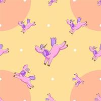 unicorn seamless pattern graphic design vector