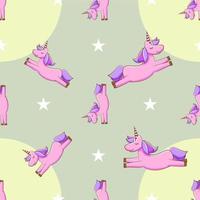 Unicorn seamless pattern graphic design vector