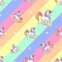 Unicorn seamless pattern graphic design vector