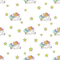 Unicorn seamless pattern graphic design vector