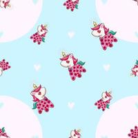 Unicorn seamless pattern graphic design vector