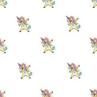 Unicorn seamless pattern graphic design vector