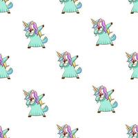 Unicorn seamless pattern graphic design vector