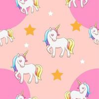 unicorn seamless pattern graphic design vector