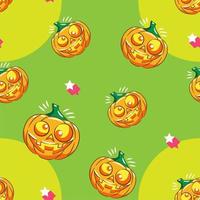 Pumpkin pattern background seamless vector