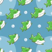 Shark pattern background seamless vector