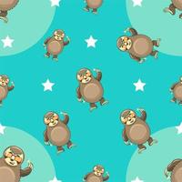 Sloth pattern seamless background vector