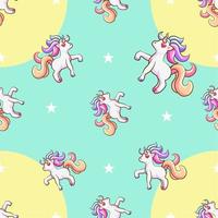 unicorn seamless pattern graphic design vector