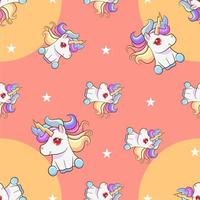 unicorn seamless pattern graphic design vector