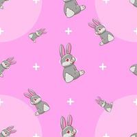 Bunny pattern background seamless vector