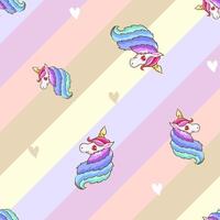 unicorn seamless pattern graphic design vector