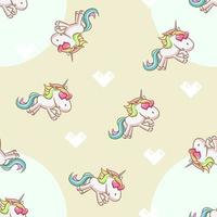 Unicorn seamless pattern graphic design vector