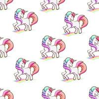 Unicorn seamless pattern graphic design vector