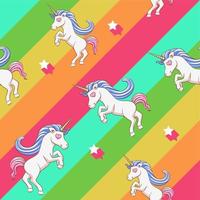 unicorn seamless pattern graphic design vector