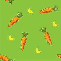 Carrot pattern seamless background vector