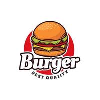 hamburger food vector template. burger fast food graphic illustrations in modern style.