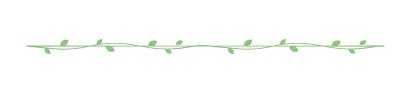 Cute Spring Vine Floral Divider Borders. Springtime separators design elements.