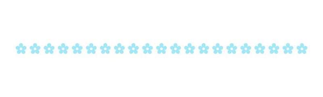 Cute Spring Floral Divider Borders. Springtime and Easter flower separators design elements. vector