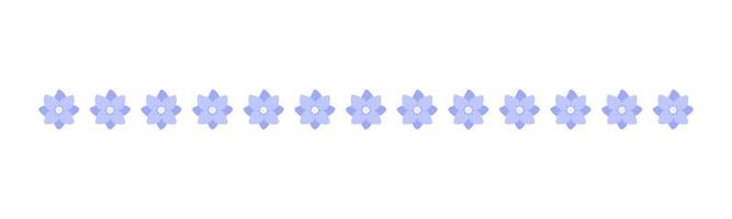 Cute Spring Floral Divider Borders. Springtime and Easter flower separators design elements. vector
