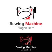 Sewing Machine Logo design concept, Tailor Sewing vector, Fashion Simple Design Template vector