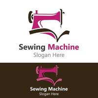 Sewing Machine Logo design concept, Tailor Sewing vector, Fashion Simple Design Template vector