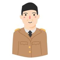 jendral soedirman Indonesia nacional héroe vector