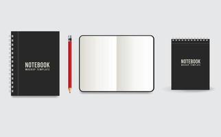 realistic notepad blank Design With Vector