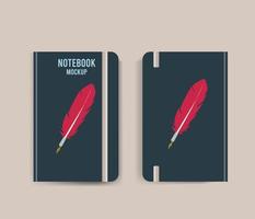 realistic notepad blank Design With Vector