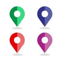 mapas alfiler. ubicación alfiler. vector