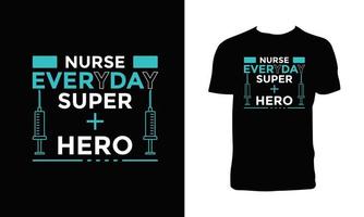 Nurse T Shirt Design And Illustration. vector