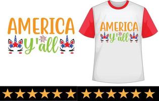 4th of July svg t shirt design vector