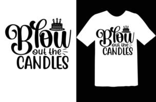 Birthday svg t shirt design vector