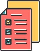 icono de vector de examen