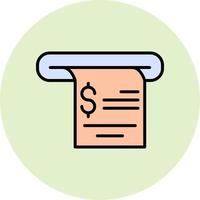 Receipt Vector Icon