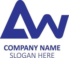AW icon logo vector