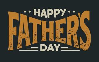 Vector illustration of fathers day in shape lettering typography with vintage retro style for t-shirt, poster, logo and other