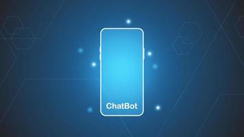 chatbot Ai artificial intelligence technology hitech concept. chatbot application smart bot, open Ai, line, technology Abstract, vector. design for chatting, web banner, background, transformation. vector