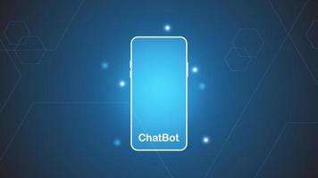 chatbot Ai artificial intelligence technology hitech concept. chatbot application smart bot, open Ai, line, technology Abstract, vector. design for chatting, web banner, background, transformation. vector