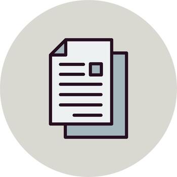 icono de vector de documento