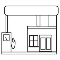 Vector, Image of gas station vector