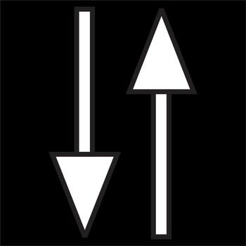 Vector, Image of mobile data icon,Black and white color, on black background vector