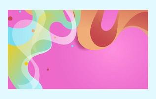 Colorful geometric background. Fluid shapes composition. Eps10 vector. vector