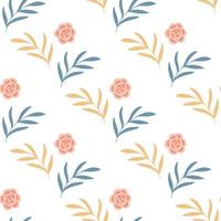 Floral seamless pattern. Spring botanical vector