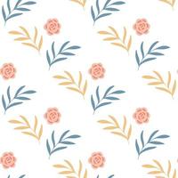 Floral seamless pattern. Spring botanical vector